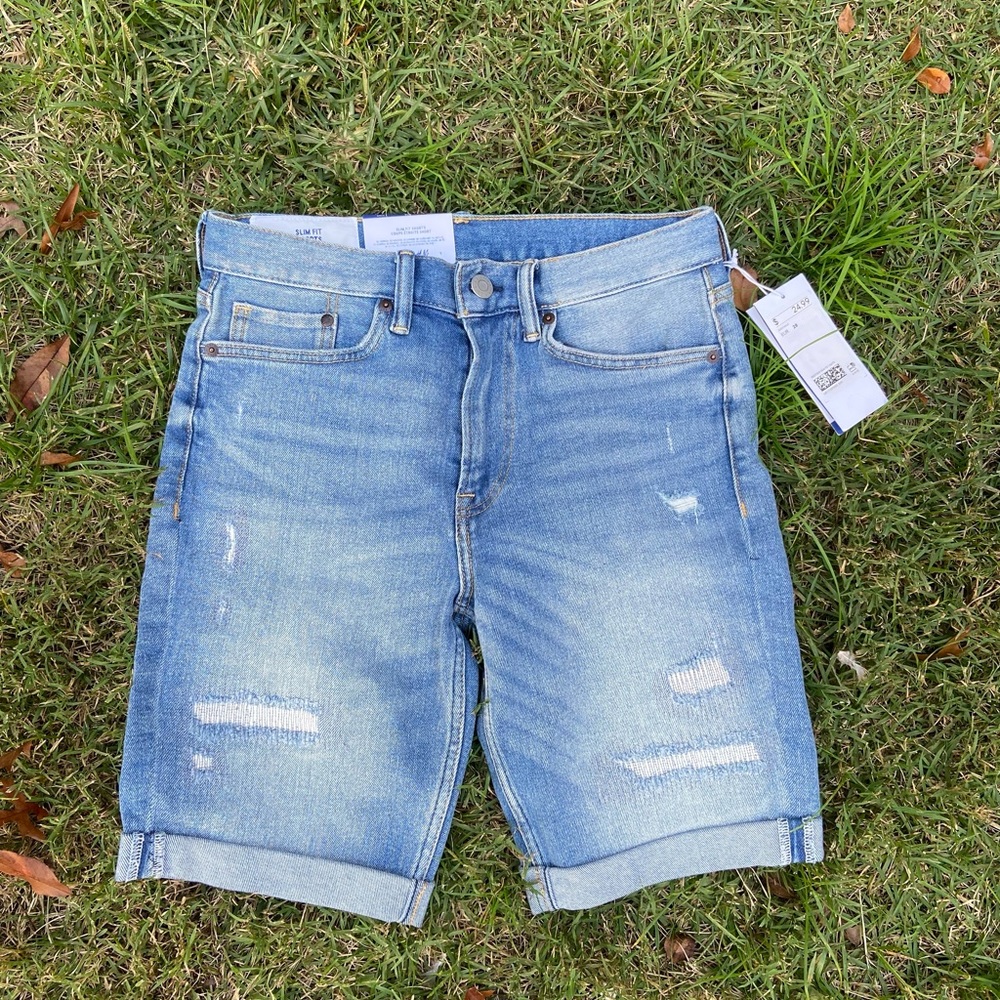 Denim shorts